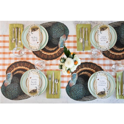 Die-Cut Turkey Paper Placemat