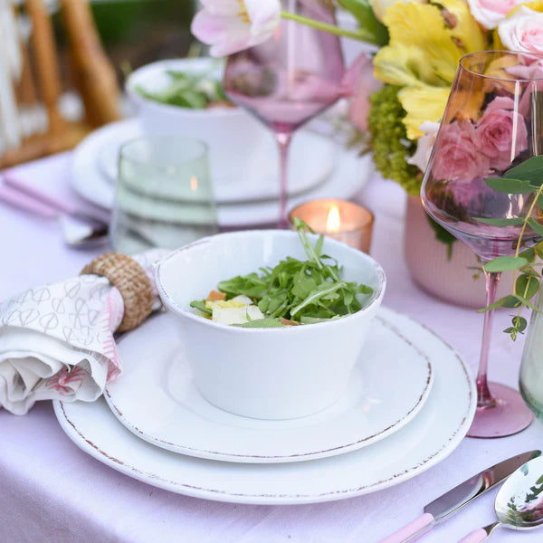 Lastra Melamine White Stacking Cereal Bowl