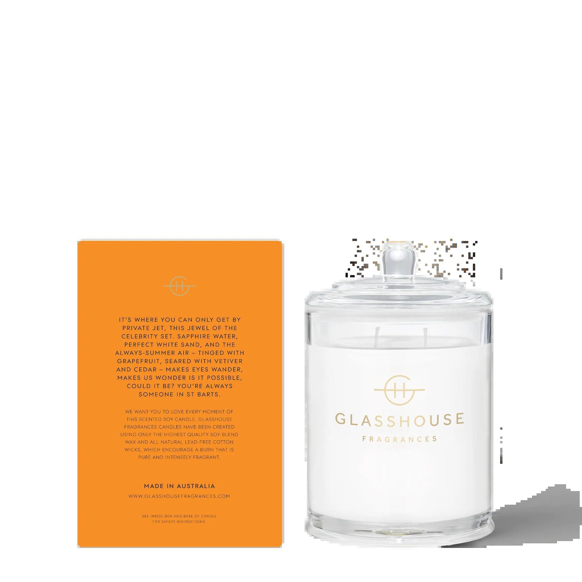 St Barts Bronze Candle by Glasshouse Fragrance