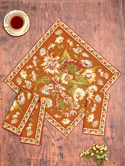Marguerite Napkin Set of 4 - Rust