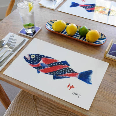Star Banner Fish Vinyl Placemat