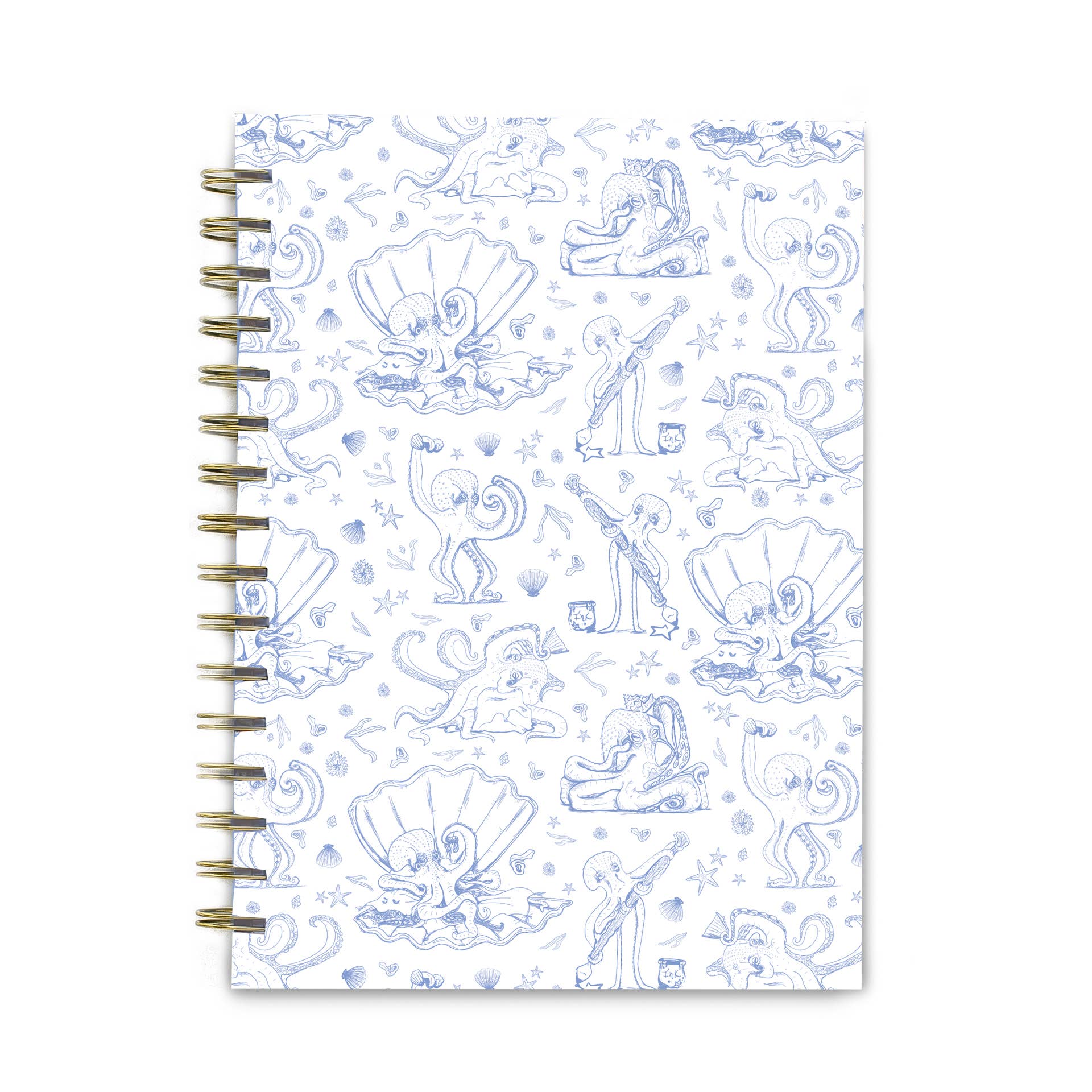 Octopus Toile Spiral Notebook