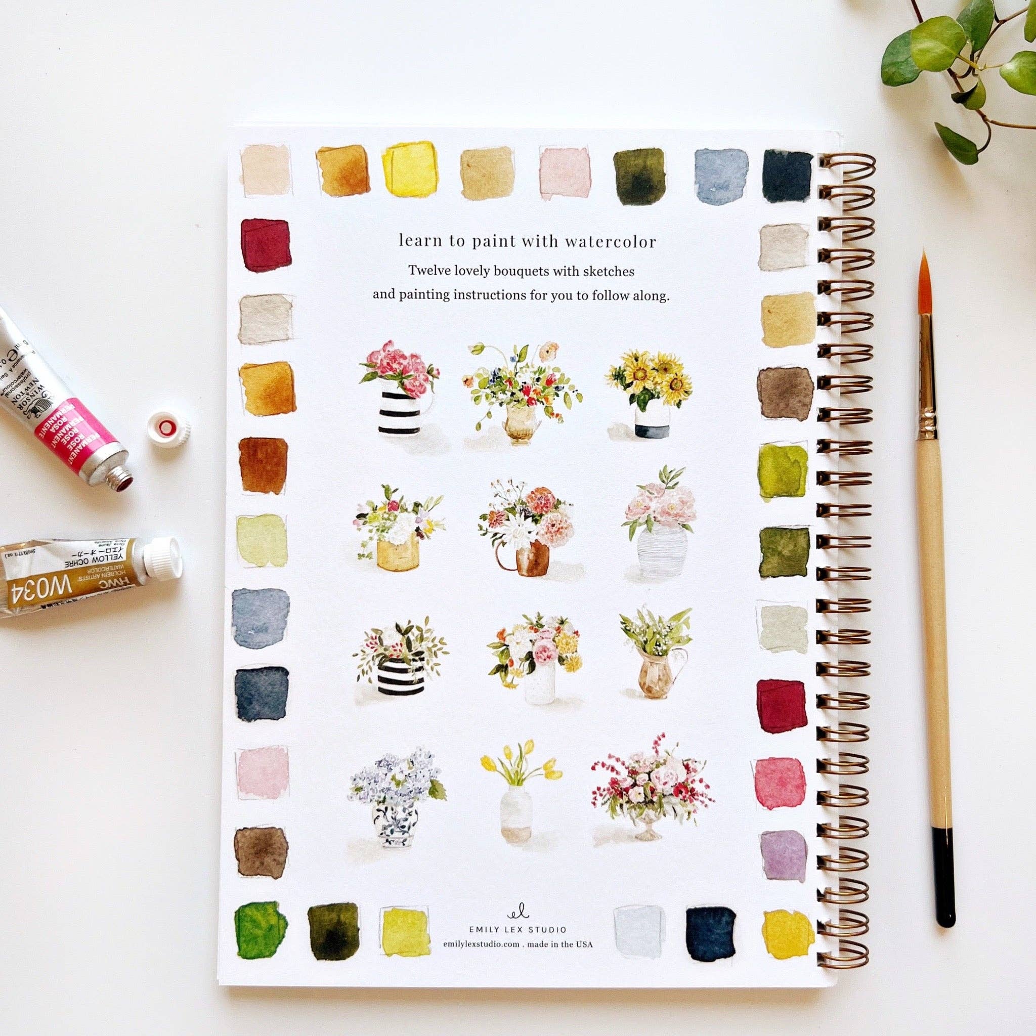 Watercolor workbook-Bouquets