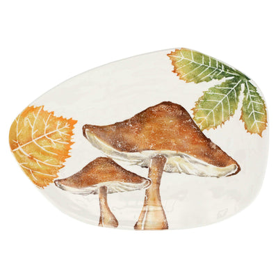 Autunno Mushrooms Oblong Oval Platter