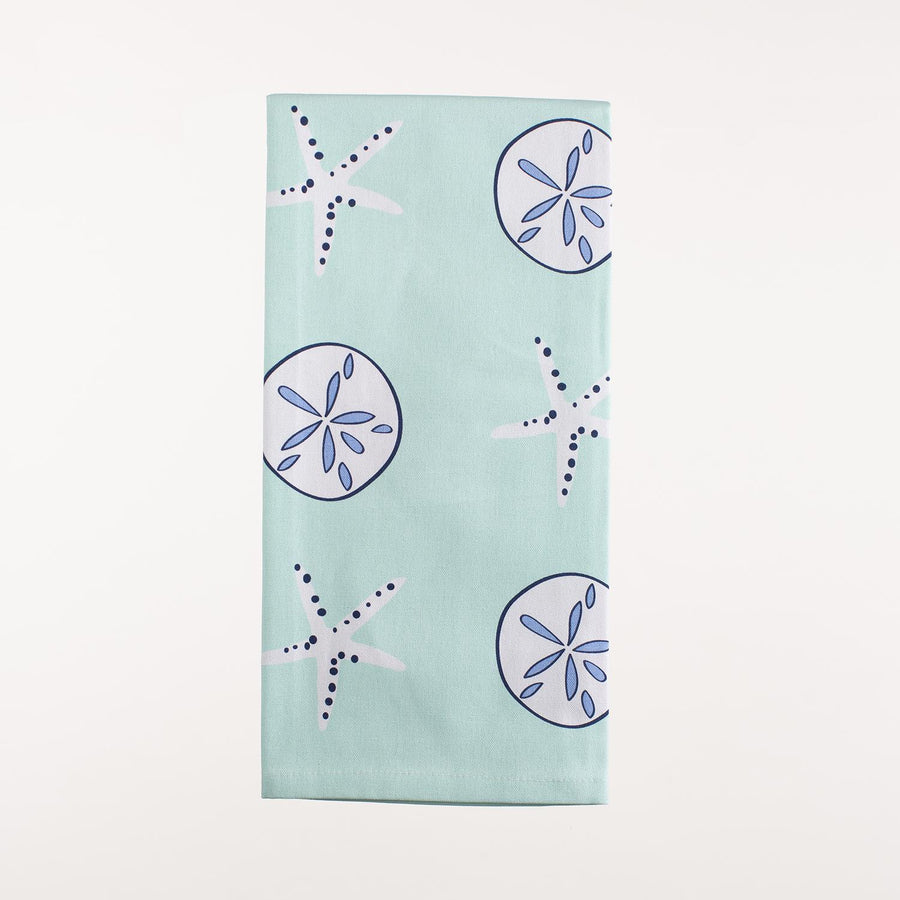 Aqua Shells Kitchen Towel