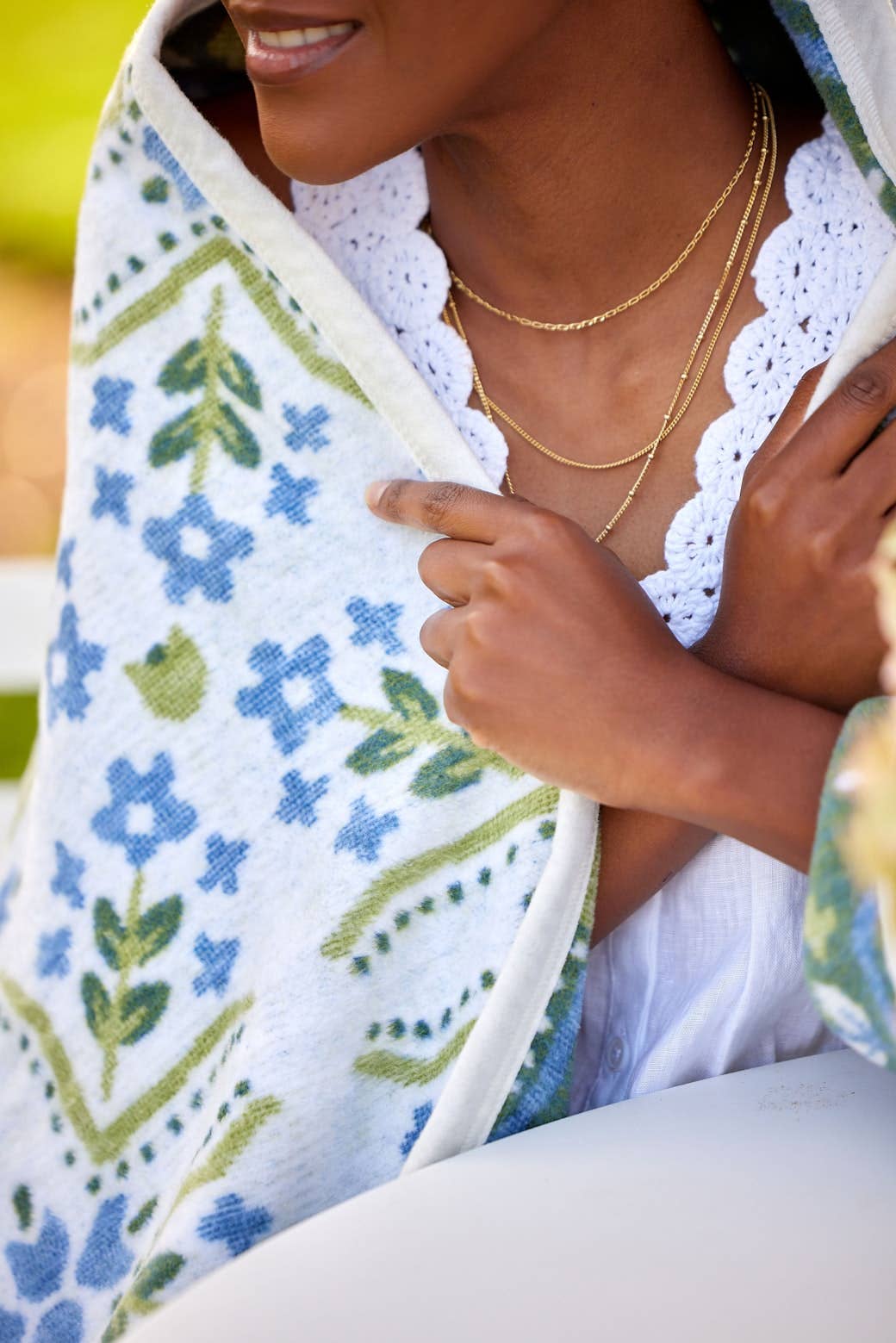 Farmhouse Flowers Blanket