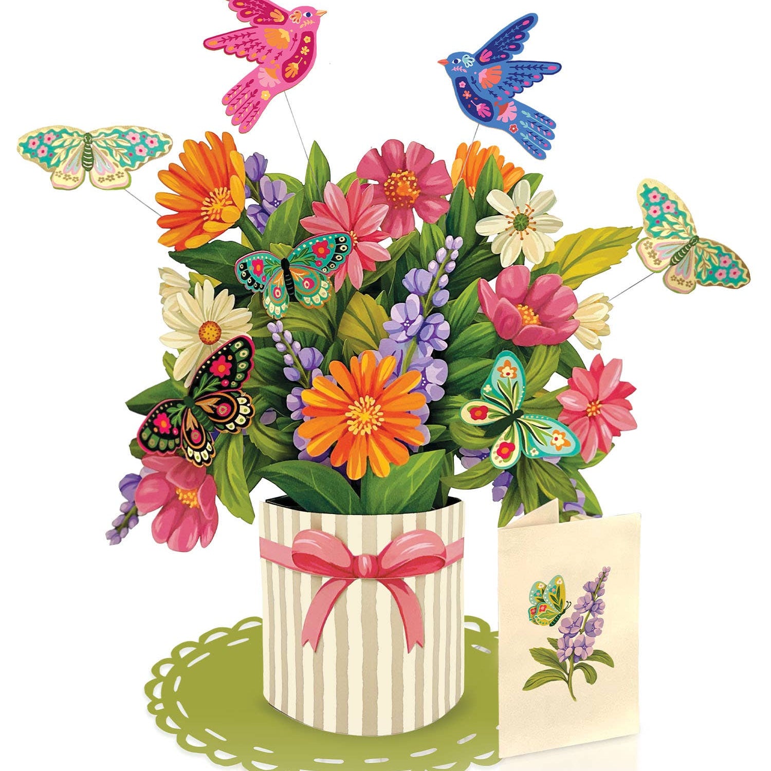 FreshCut Paper Enchanted Garden Pop-Up Card 3D Card Fabvilla