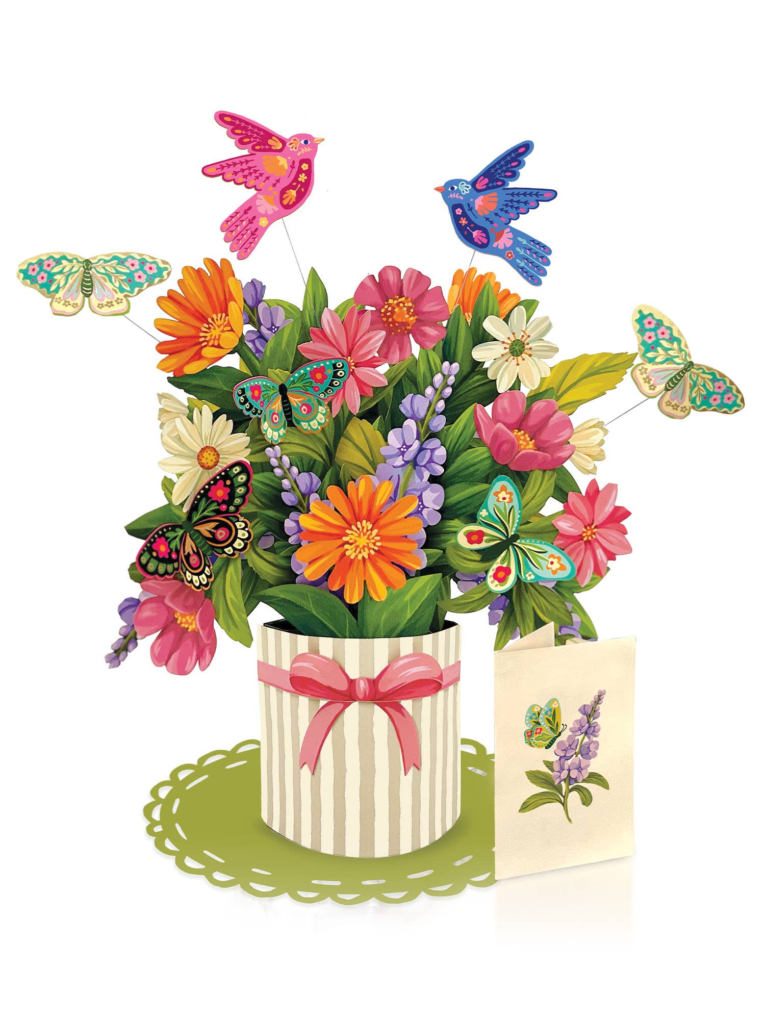 FreshCut Paper Enchanted Garden Pop-Up Card 3D Card Fabvilla