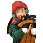 Byers' Choice Sledding Boy Caroler, view 2