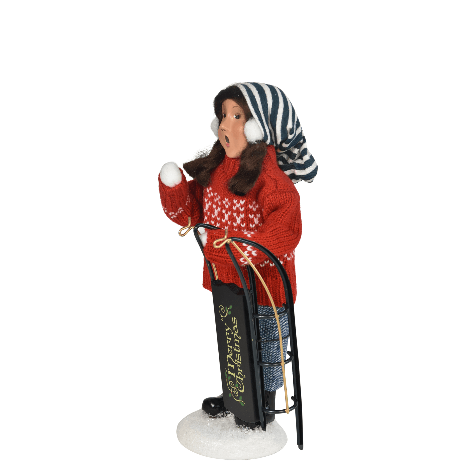Byers' Choice Sledding Girl Caroler, view 5