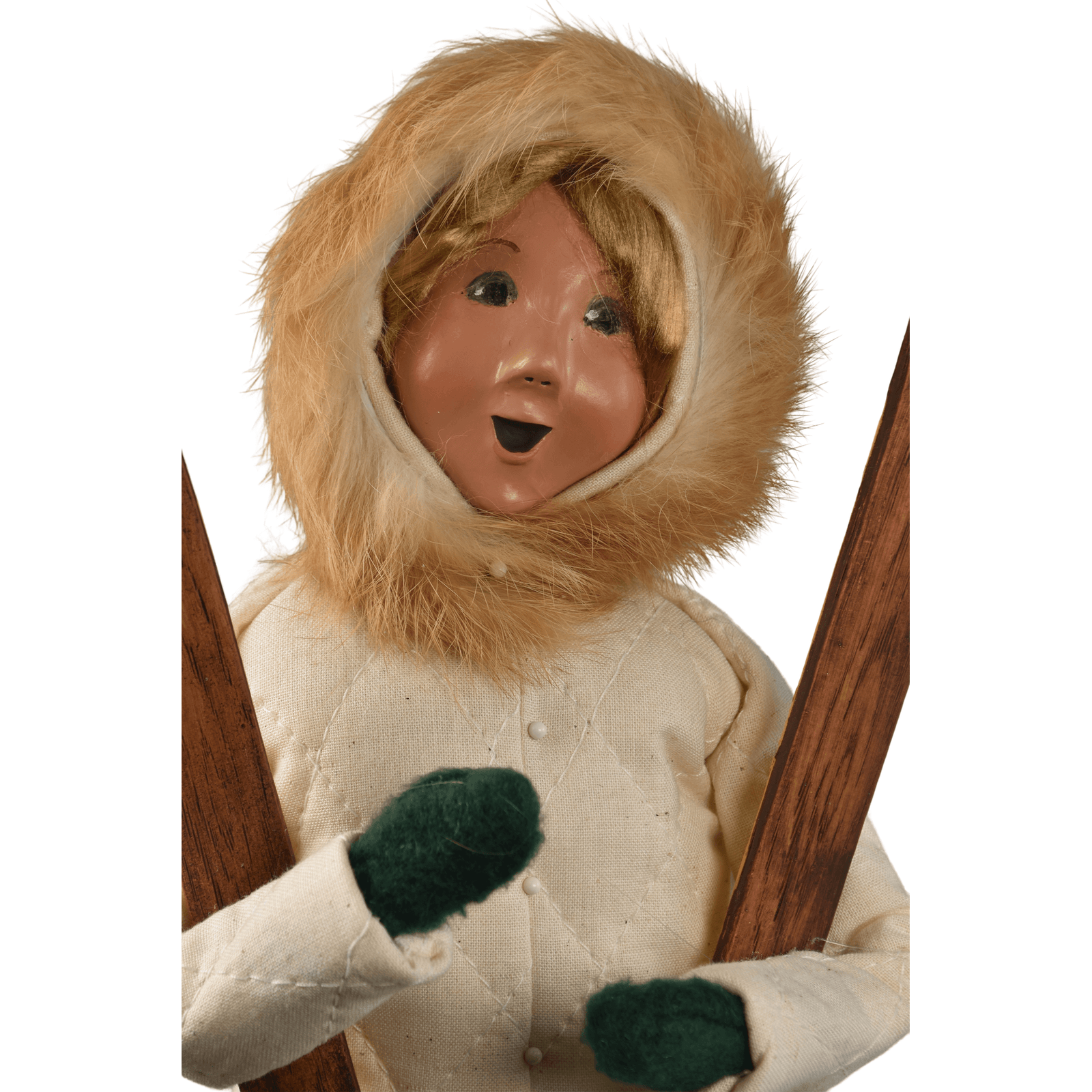 Byers' Choice Skiing Woman Caroler, view 2