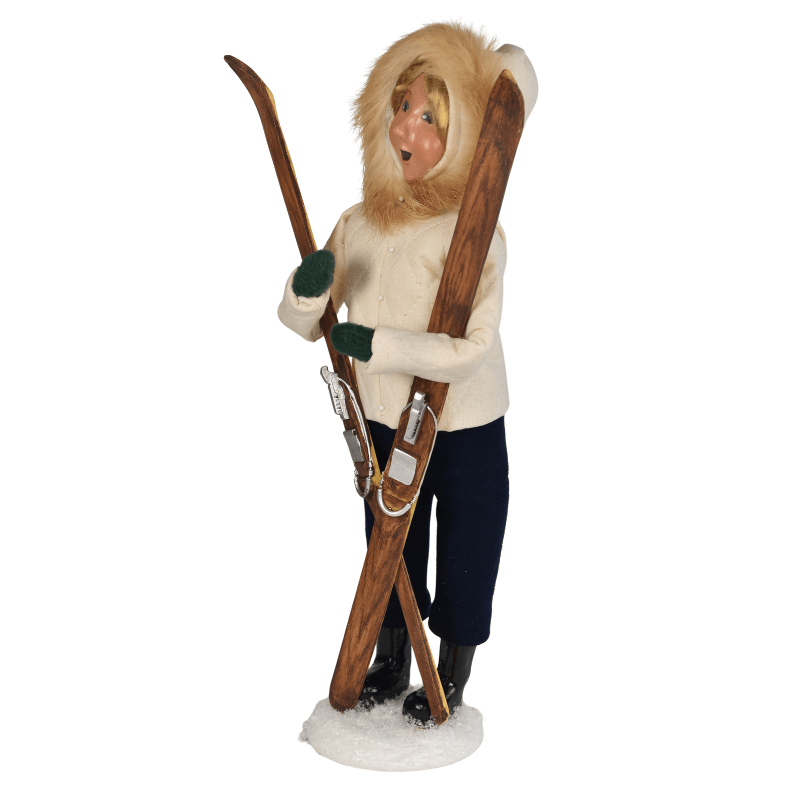 Byers' Choice Skiing Woman Caroler, view 5