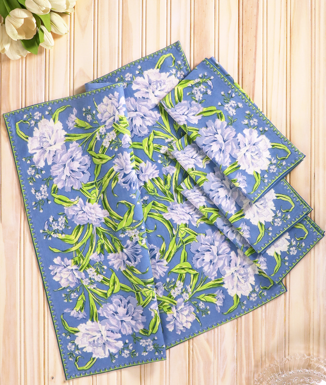 Blue Sacha Napkin Set of 4