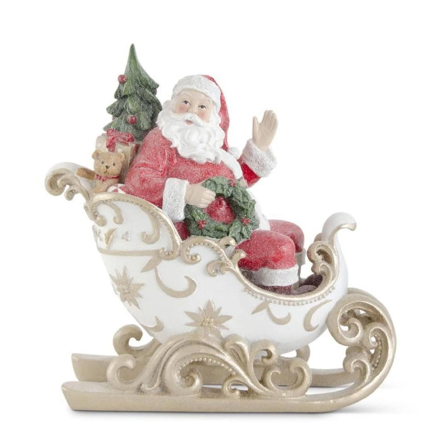 Glittered Santa in Sleigh