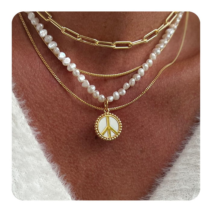 Choker Pearl Nugget 5mm 16"