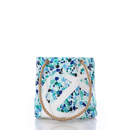 White Anchor on Sea Glass Essential Handbag