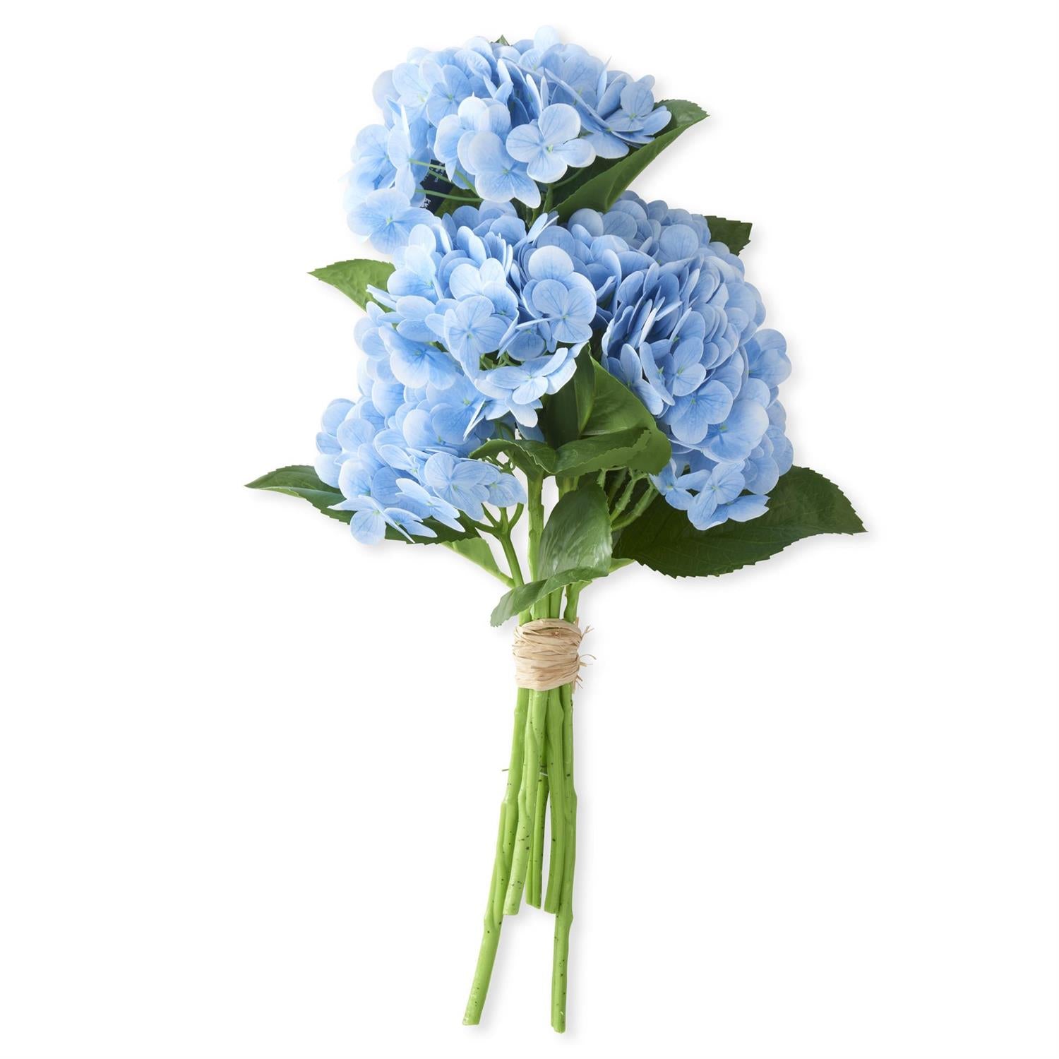 13"   Real Touch Hydrangea Bundle- Blue