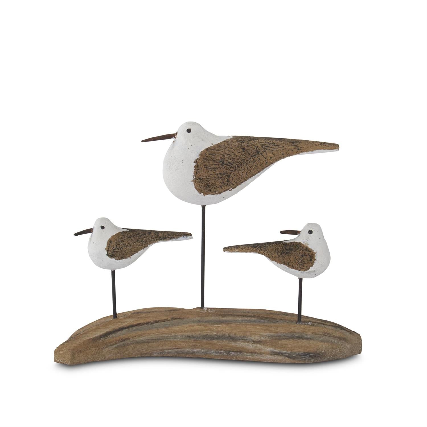 5.25" 3 Seagulls on Driftwood