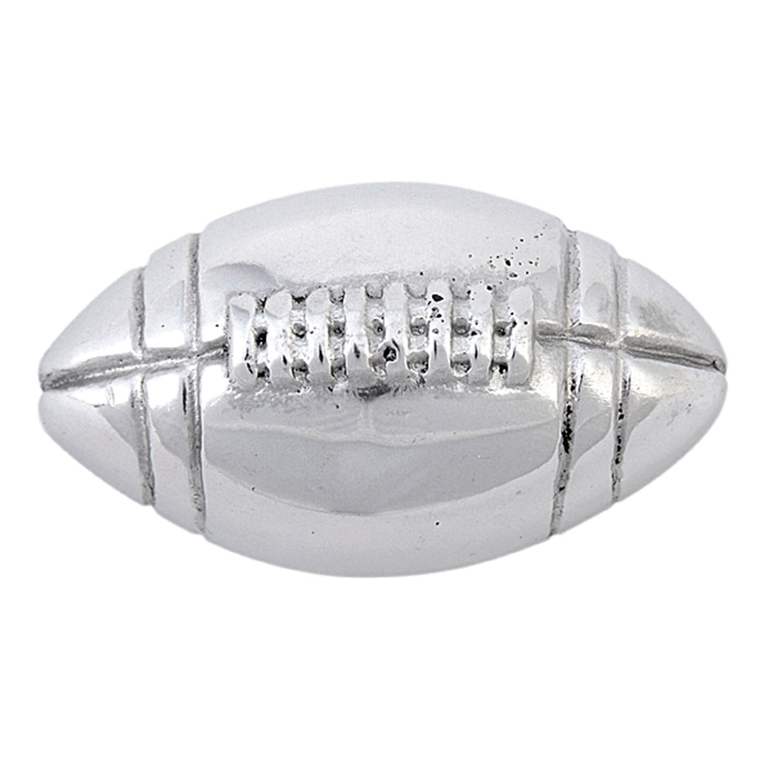 Mariposa Football Napkin Weight handcrafted from recycled aluminum in a sculpted football design

