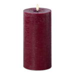 Flameless LED Candle- Burgundy