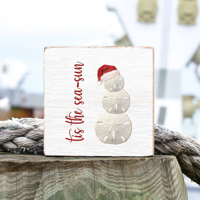 Sand Dollar Snowman Block