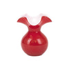 Enjoy the Brilliant Red Radiance of the Hibiscus Glass Bud Vase