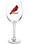 Jeweled Cardinal Stemmed Wine Glass