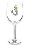 Jeweled Mermaid Stemmed Wine Glass