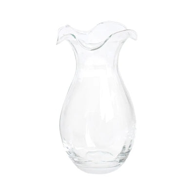 Hibiscus Vertical Fluted Small Vase- Clear