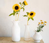 Ondulata White Vase-Tall