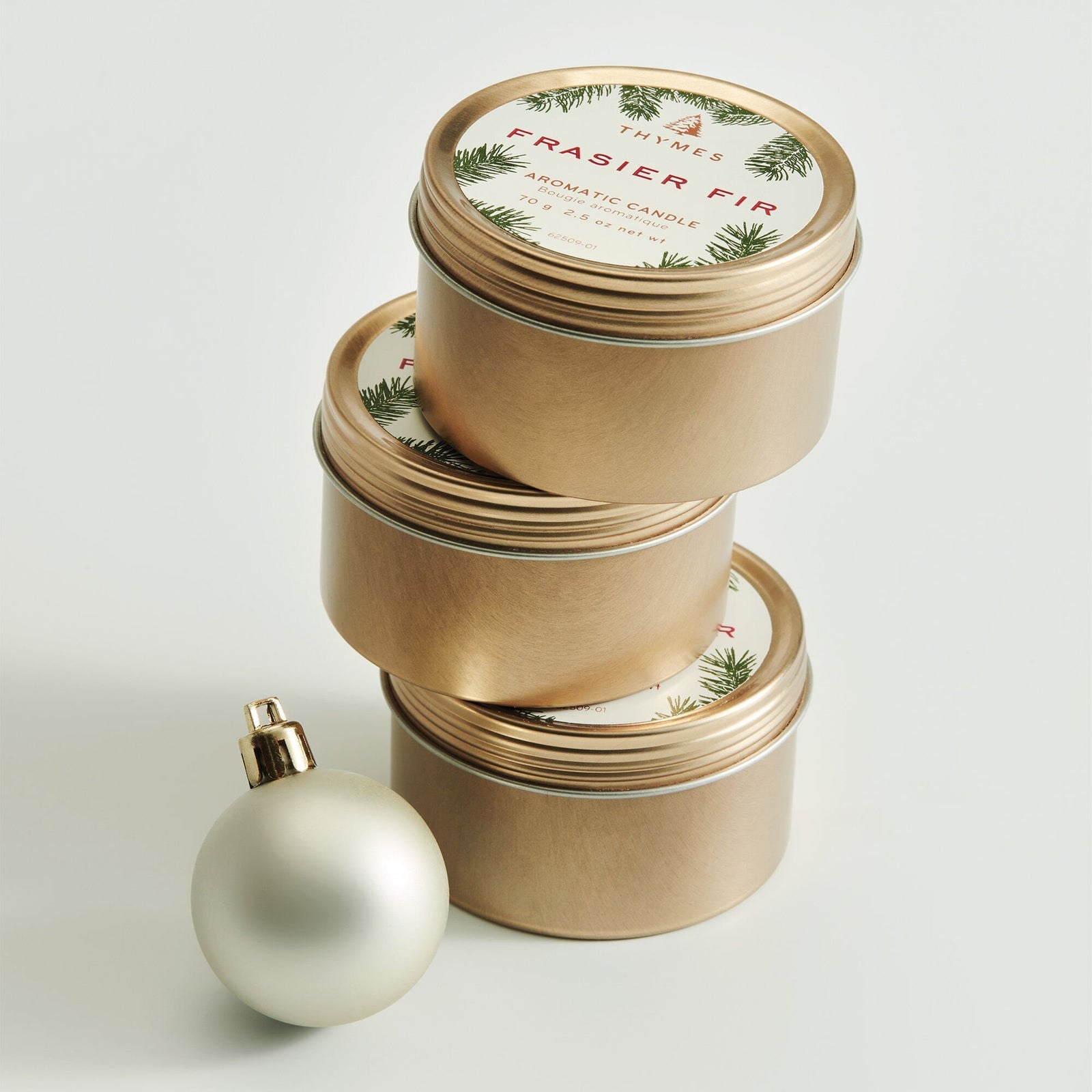 Thymes Frasier Fir Travel Tin Candle, view 2