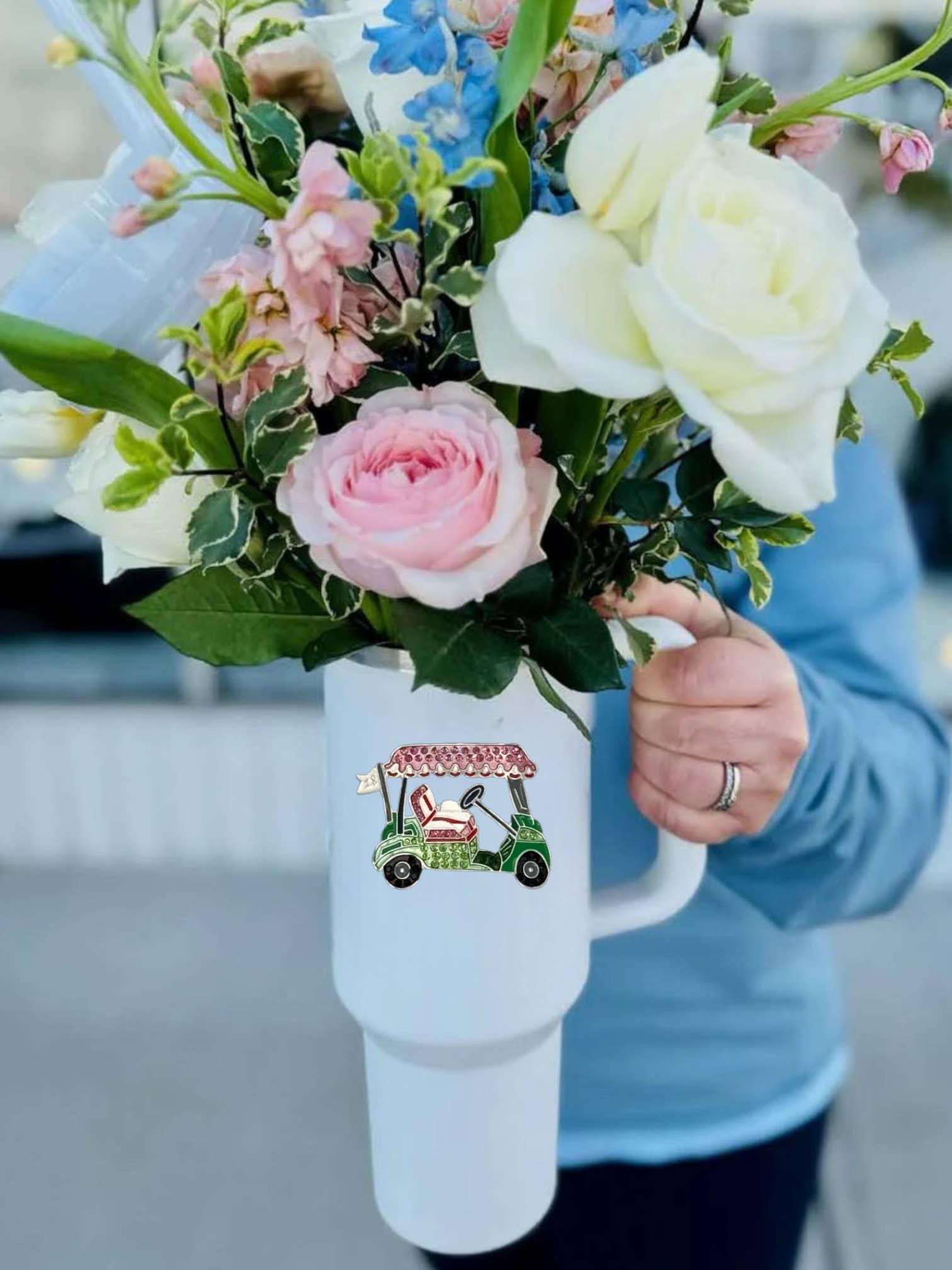 Jeweled Tumbler -40oz -Golf Cart