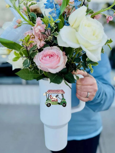 Jeweled Tumbler -40oz -Golf Cart