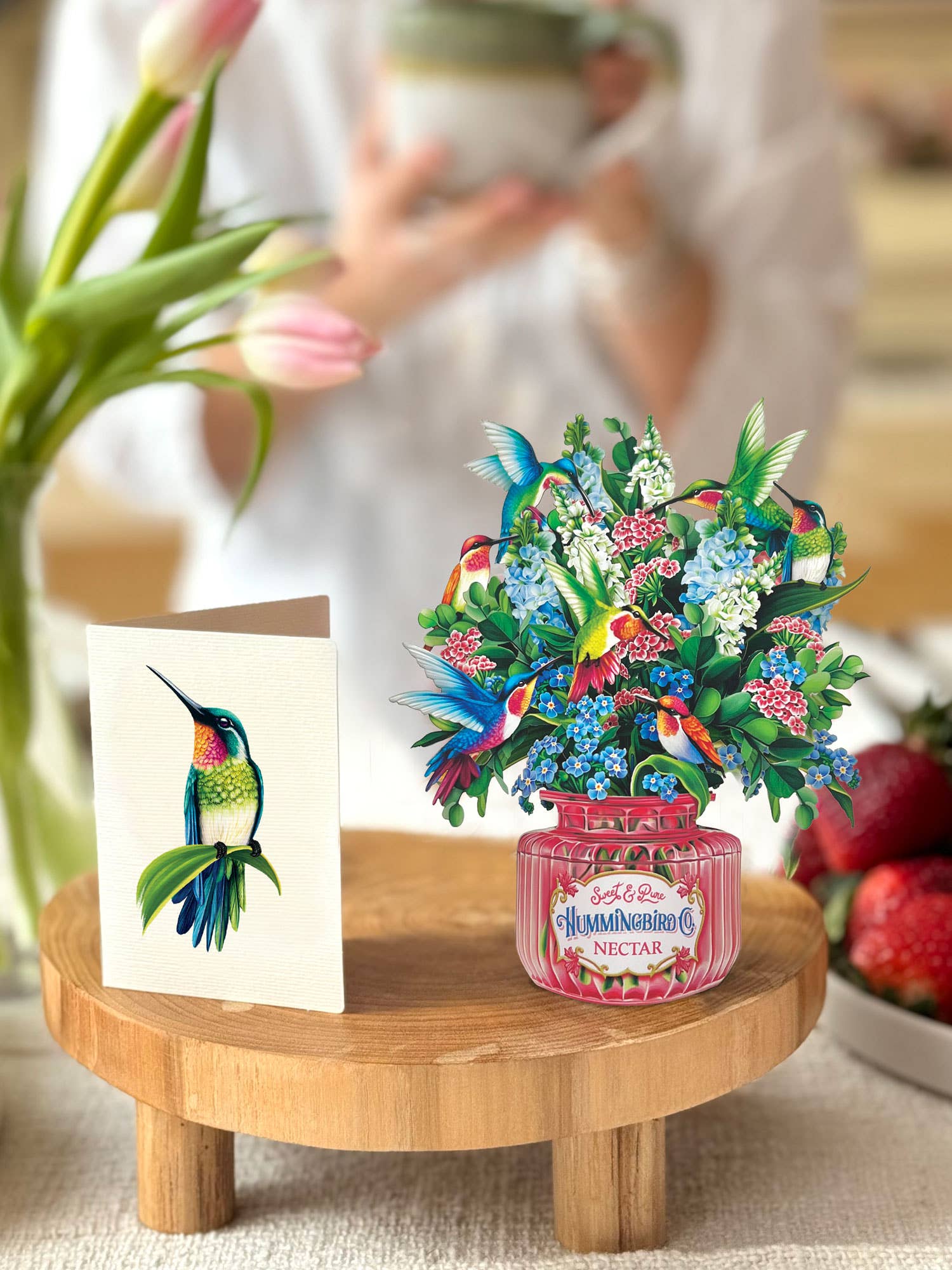 FreshCut Paper Mini Hummingbird Card Pop-Up Greeting
