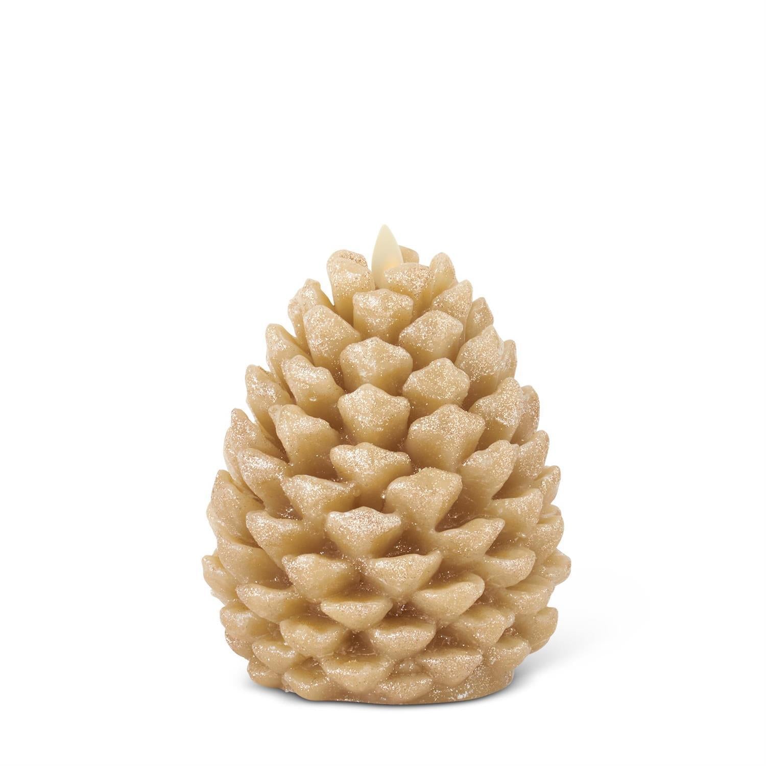 Snowy Pinecone Luminara Candle