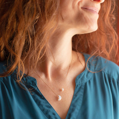 Moonstone Necklace- Love you...