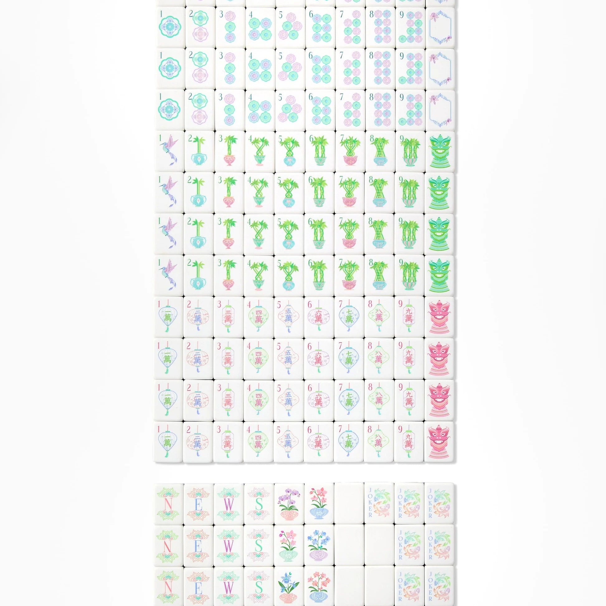 Moonlight Mahjong Tiles
