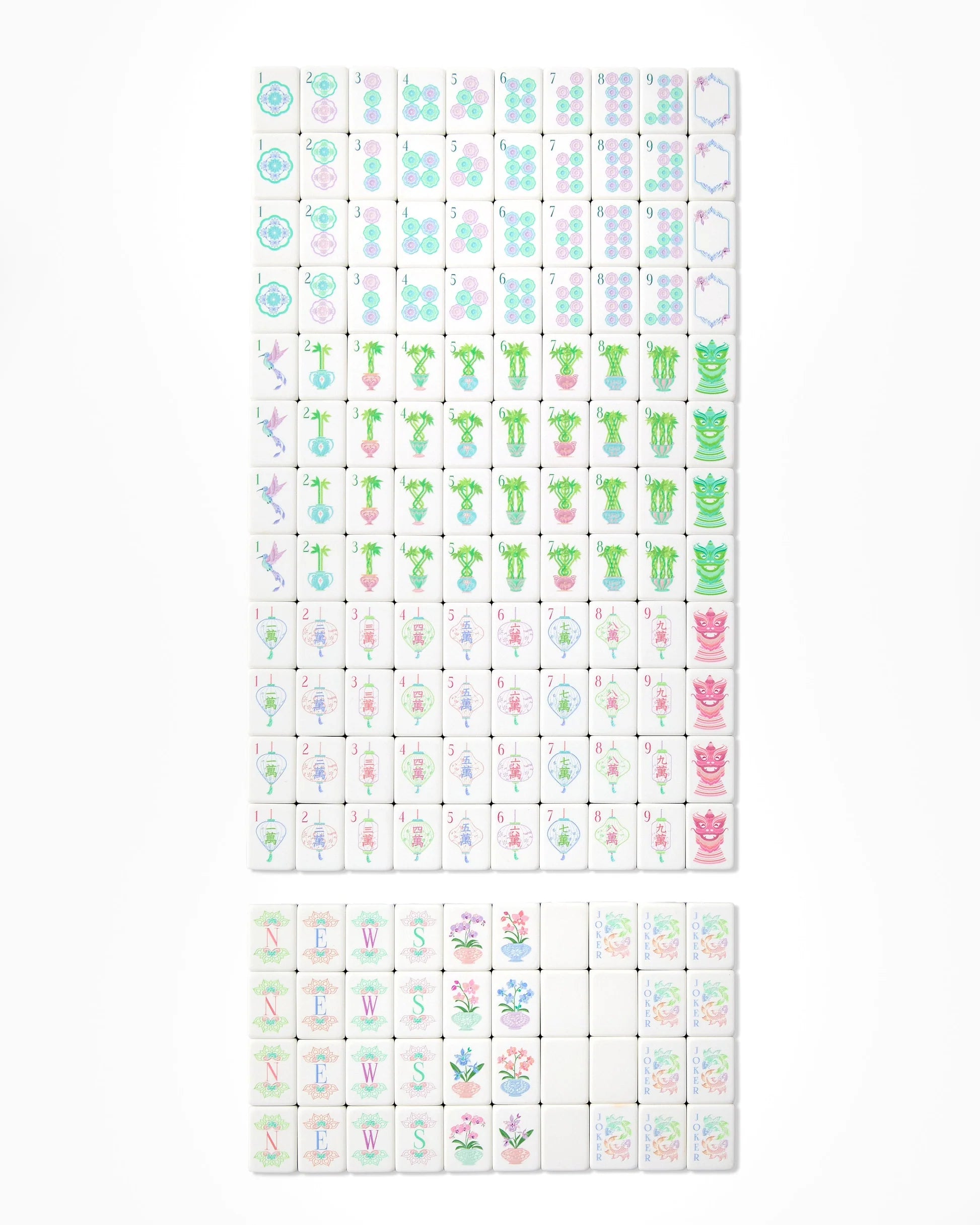 Moonlight Mahjong Tiles