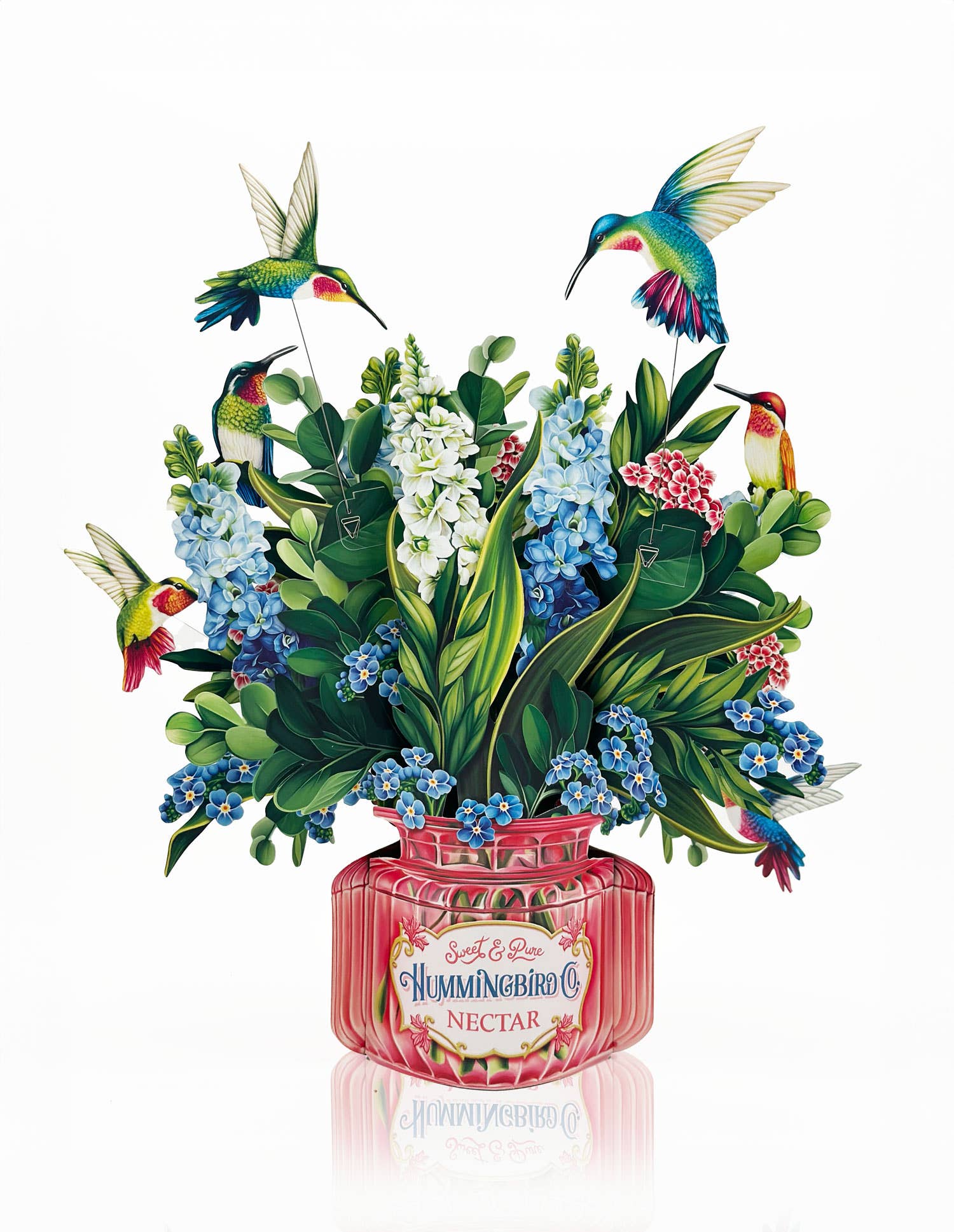 FreshCut Paper Hummingbird Oasis Pop-Up Card 3D Card Fabvilla