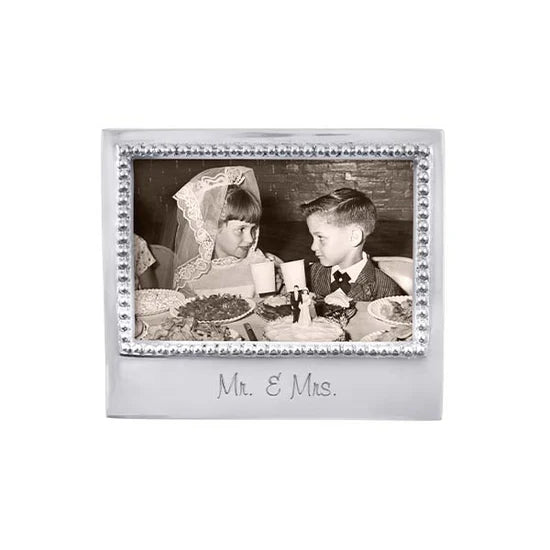 MR. & MRS. Beaded 4x6 Frame