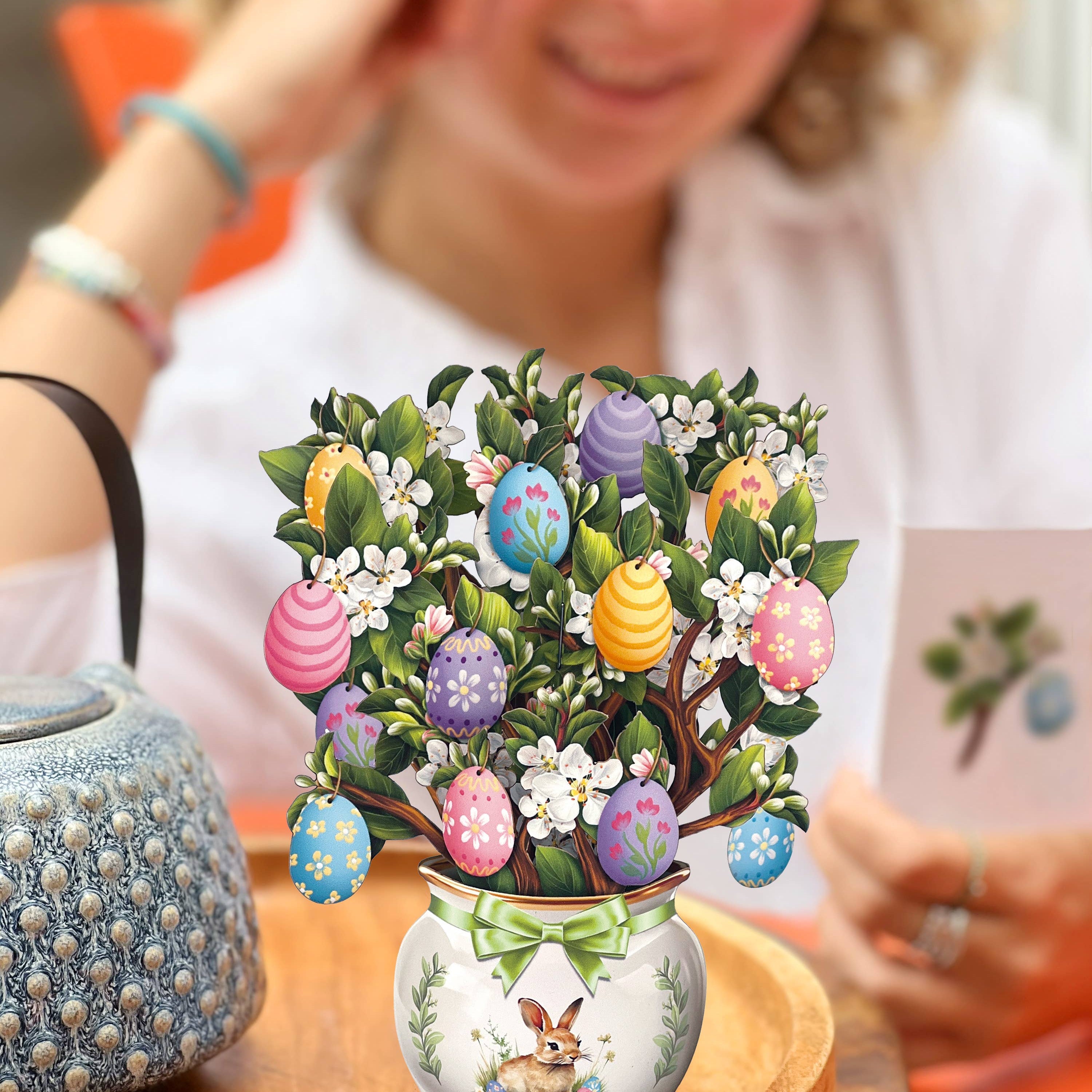 FreshCut Paper Easter Egg Tree Pop-Up Card 3D Card Fabvilla