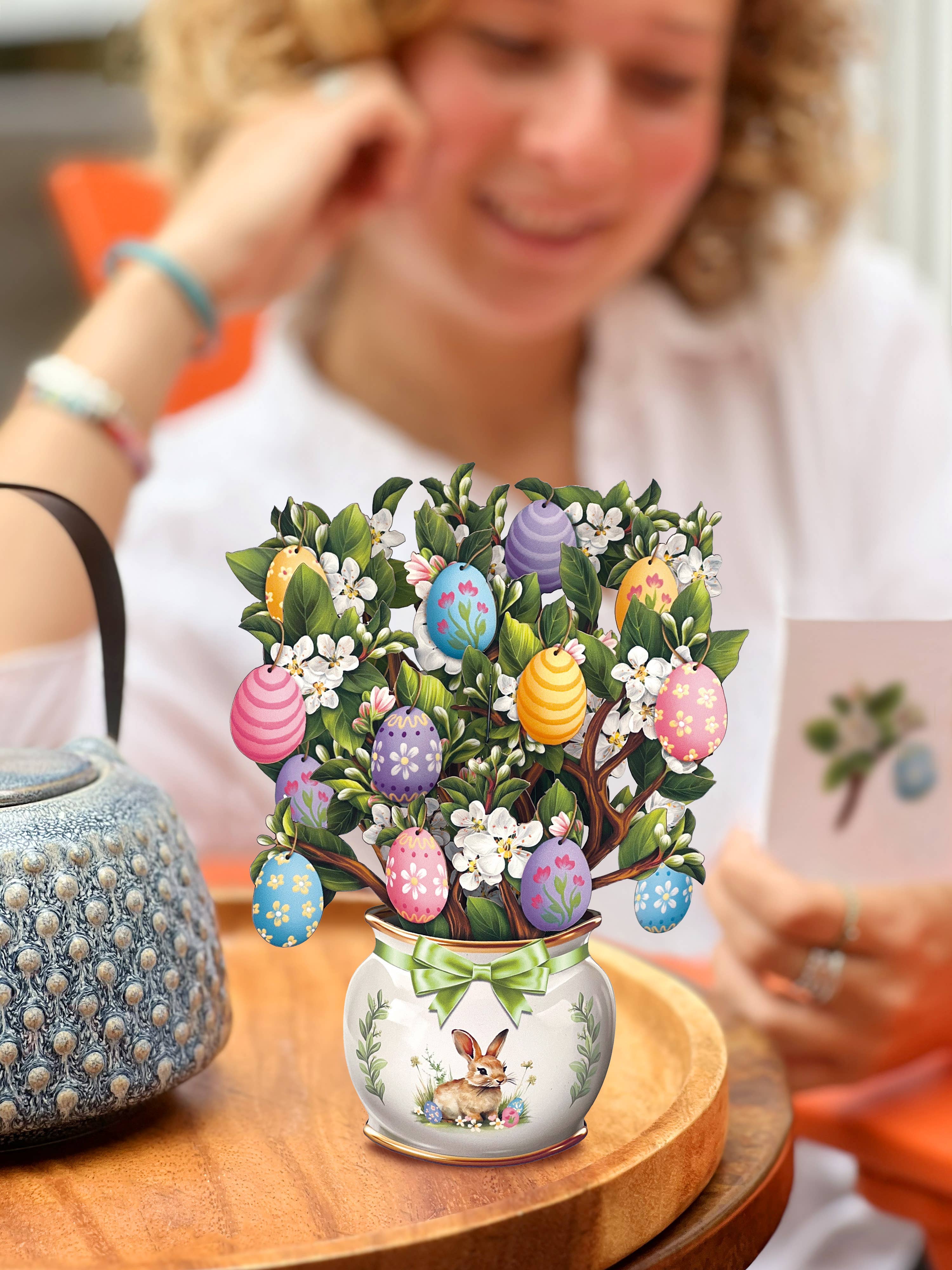 FreshCut Paper Easter Egg Tree Pop-Up Card 3D Card Fabvilla