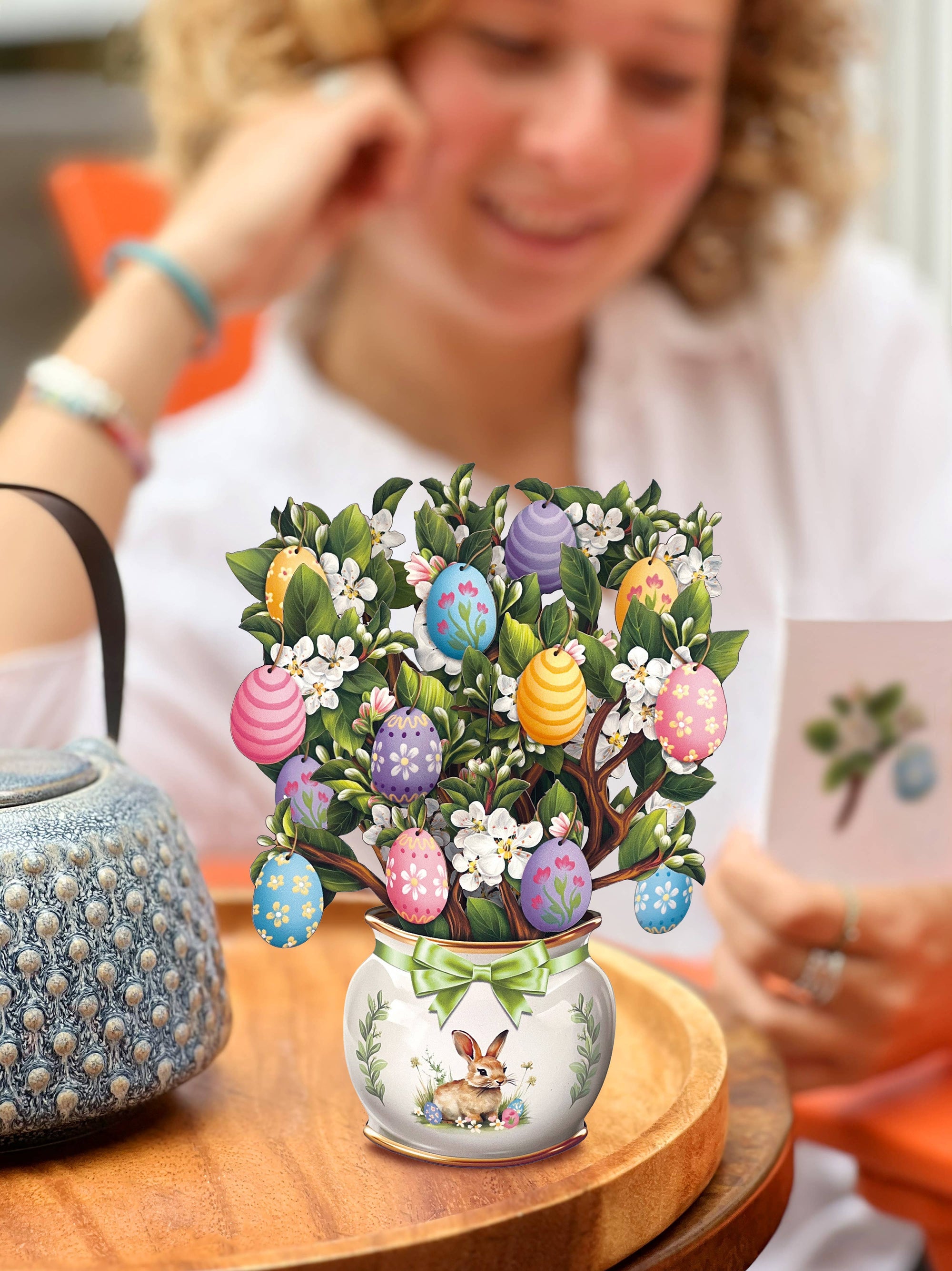 FreshCut Paper Easter Egg Tree Pop-Up Card 3D Card Fabvilla