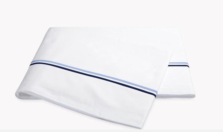 Essex Collection Navy King Size Flat Sheet