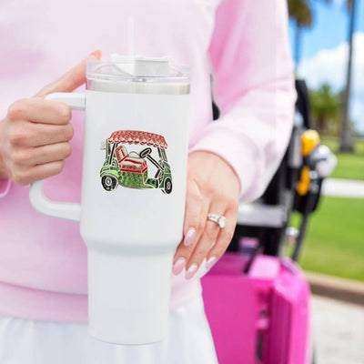 Jeweled Tumbler -40oz -Golf Cart