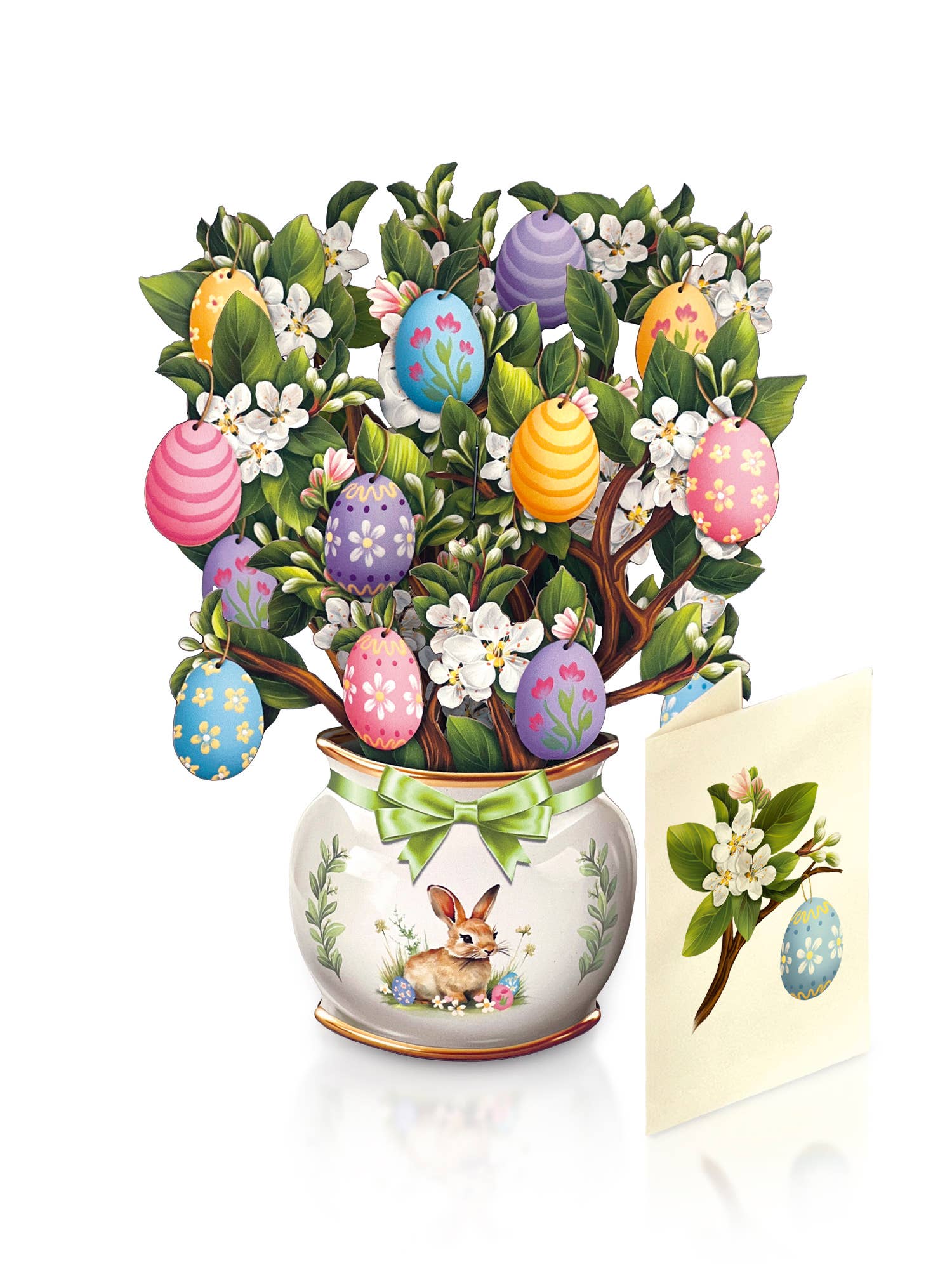 FreshCut Paper Easter Egg Tree Pop-Up Card 3D Card Fabvilla