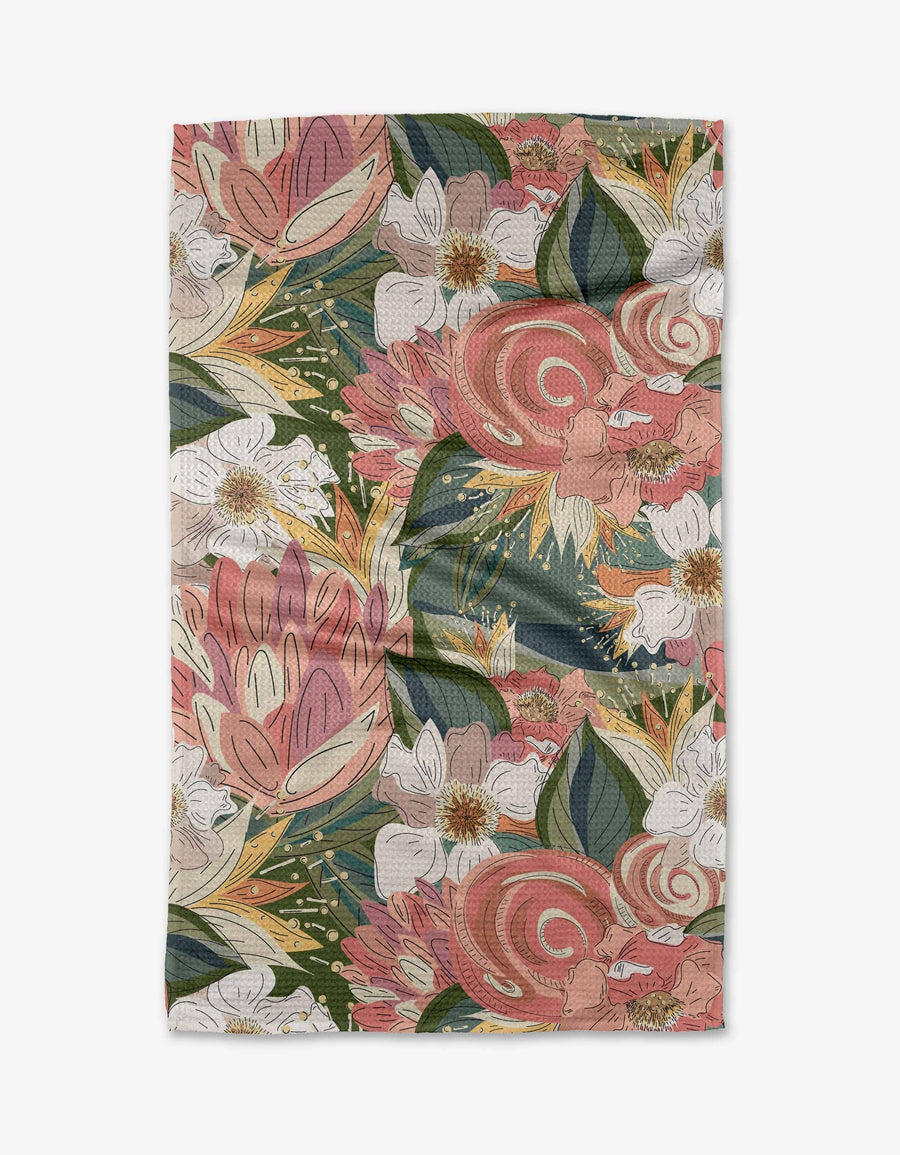 Flower Tea Towel