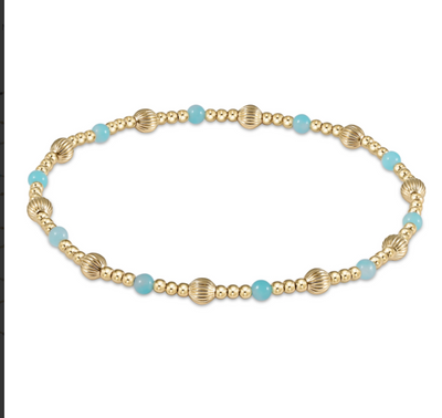 Dignity Sincerity Pattern 4mm Bead Bracelet