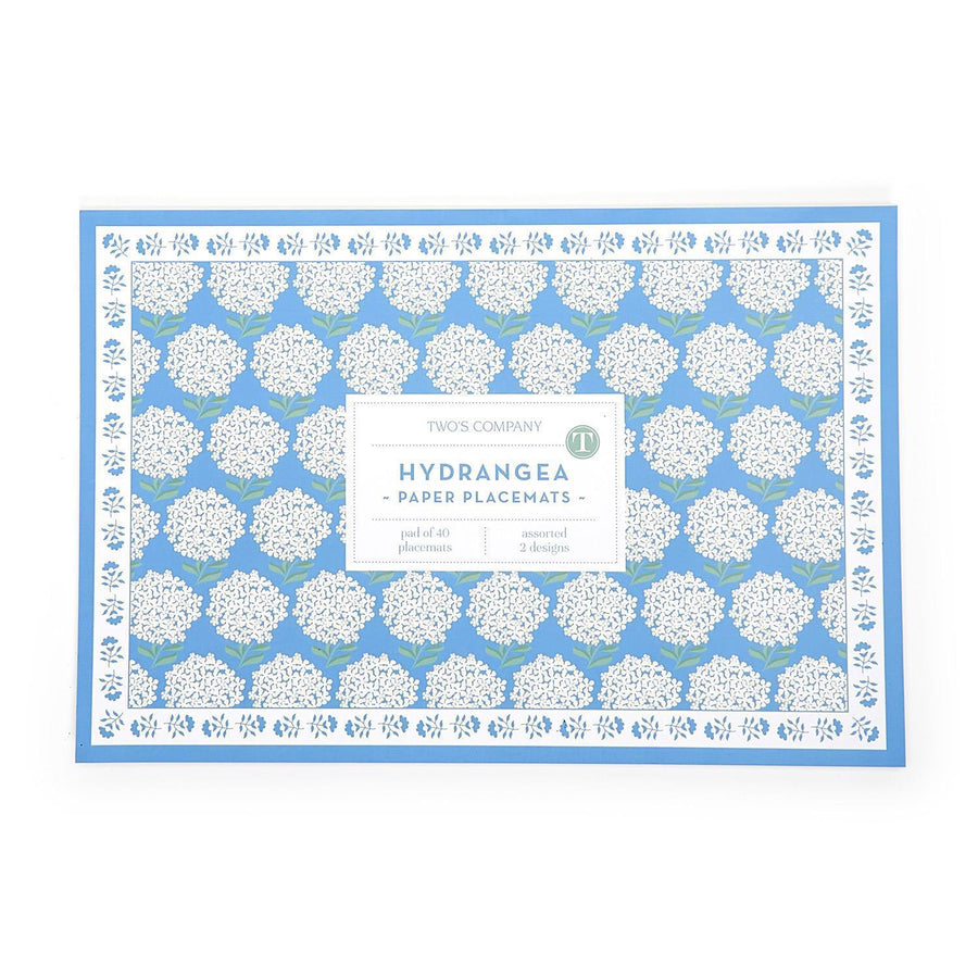 Hydrangea Paper Placemats