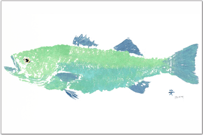 Sea Foam Bass Vinyl Placemat